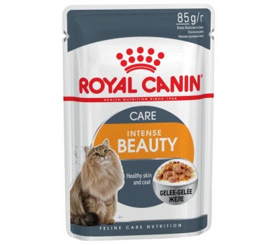 Royal Canin Intense Beauty 12 Влажный корм для кошек с чувствительной кожей или проблемной шерстью.  пауч 85гр*12шт в желе