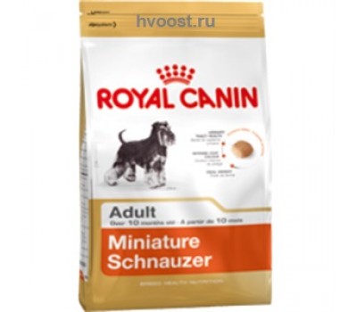 Royal Canin Miniature Schnauzer Adult Для взрослых собак породы миниатюрный шнауцер в возрасте с 10 месяцев