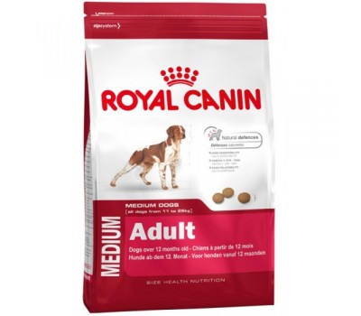 Royal Canin Medium Adult корм для взрослых собак средних размеров (весом от 11 до 25 кг) в возрасте от 12 месяцев до 7 лет