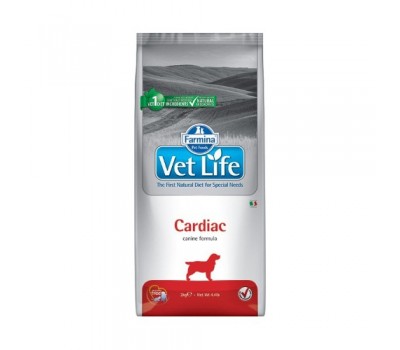 Farmina Vet Life Dog Cardiac сухой корм для собак при хронической сердечной недостаточности