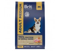 Brit Premium Adult М для Взрослых Собак Средних Пород  Российское Производство!!!