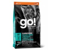 GO!™ Fit + Free Grain Free All life Stages Беззерновой для собак всех возрастов 4 вида мяса: индейка, курица, лосось, утка