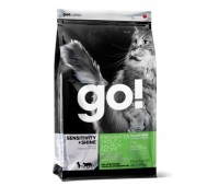 GO!™ GO! SENSITIVITY + SHINE™ Беззерновой для Котят и Кошек с Чувств.пищеварением: Форель, Лосось (Sensitivity + Shine Grain Free Freshwater Trout&Salmon Cat Recipe)