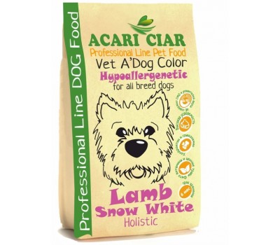 Acari Vet A' DOG COLOR HYPOALLERGENIC Lamb Snow White 5 кг